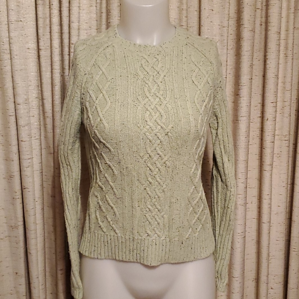 Preswick & Moore Cable Knit Sweater, Petite Medium
